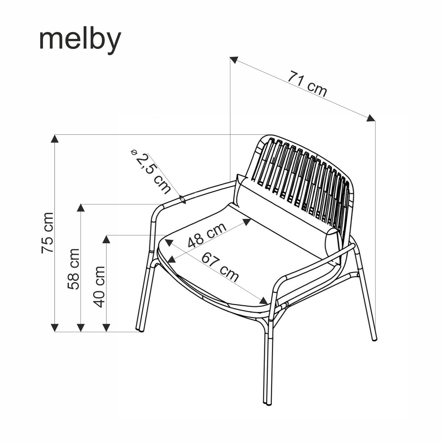 Relaxační křeslo MELBY Halmar (foto 4)