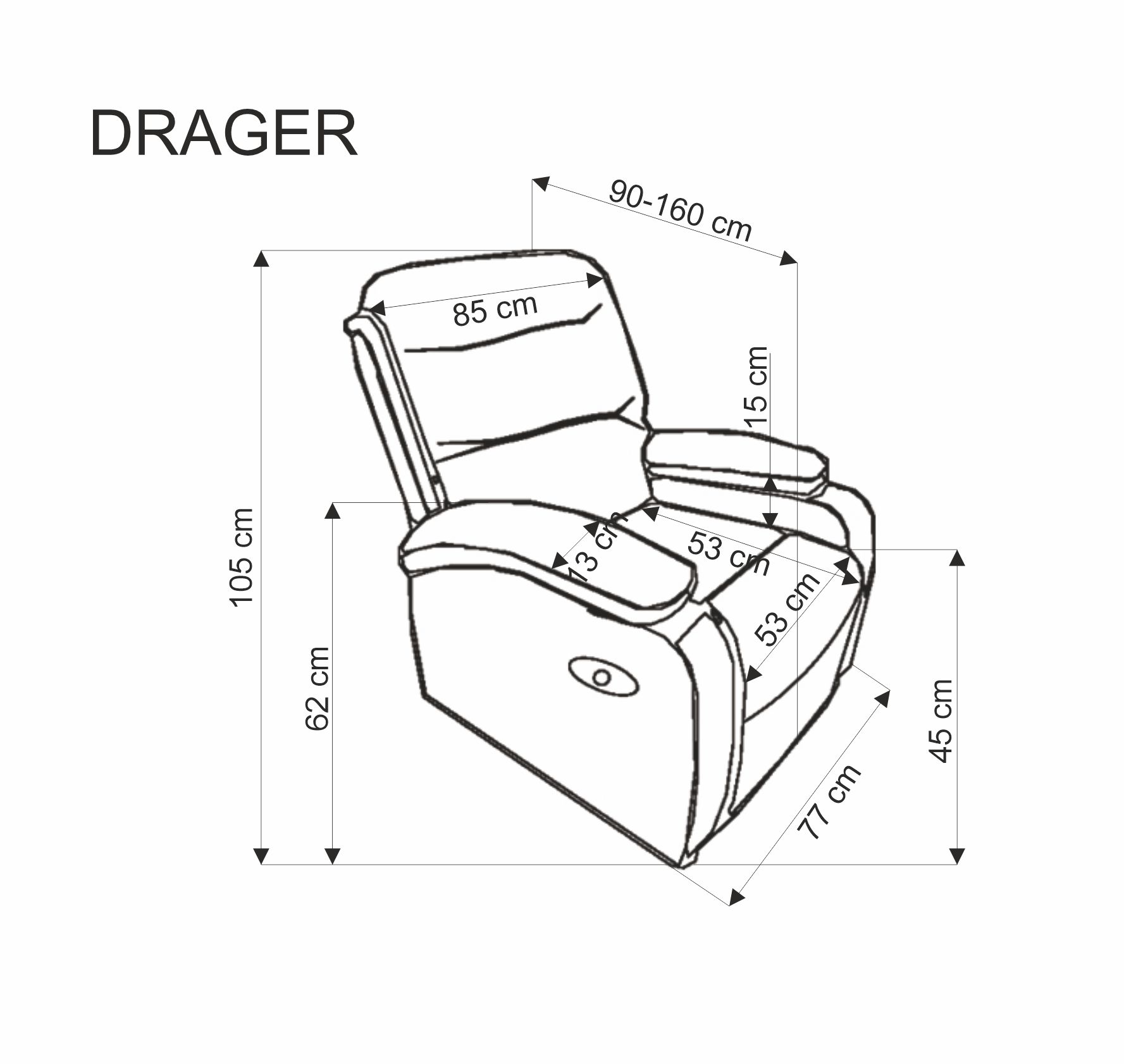 Relaxační křeslo DRAGER Halmar (foto 20)