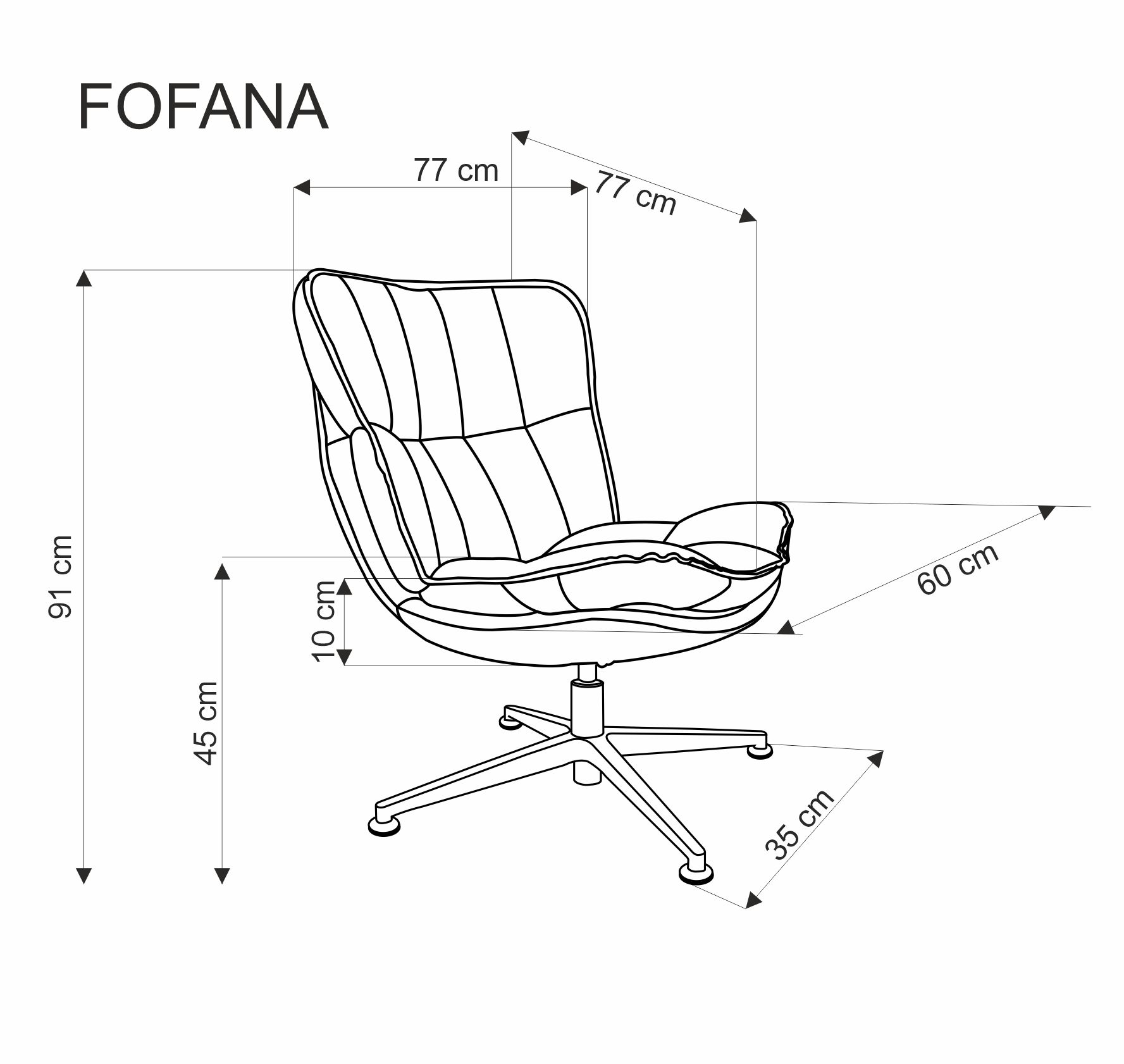 Relaxační křeslo FOFANA Halmar (foto 3)