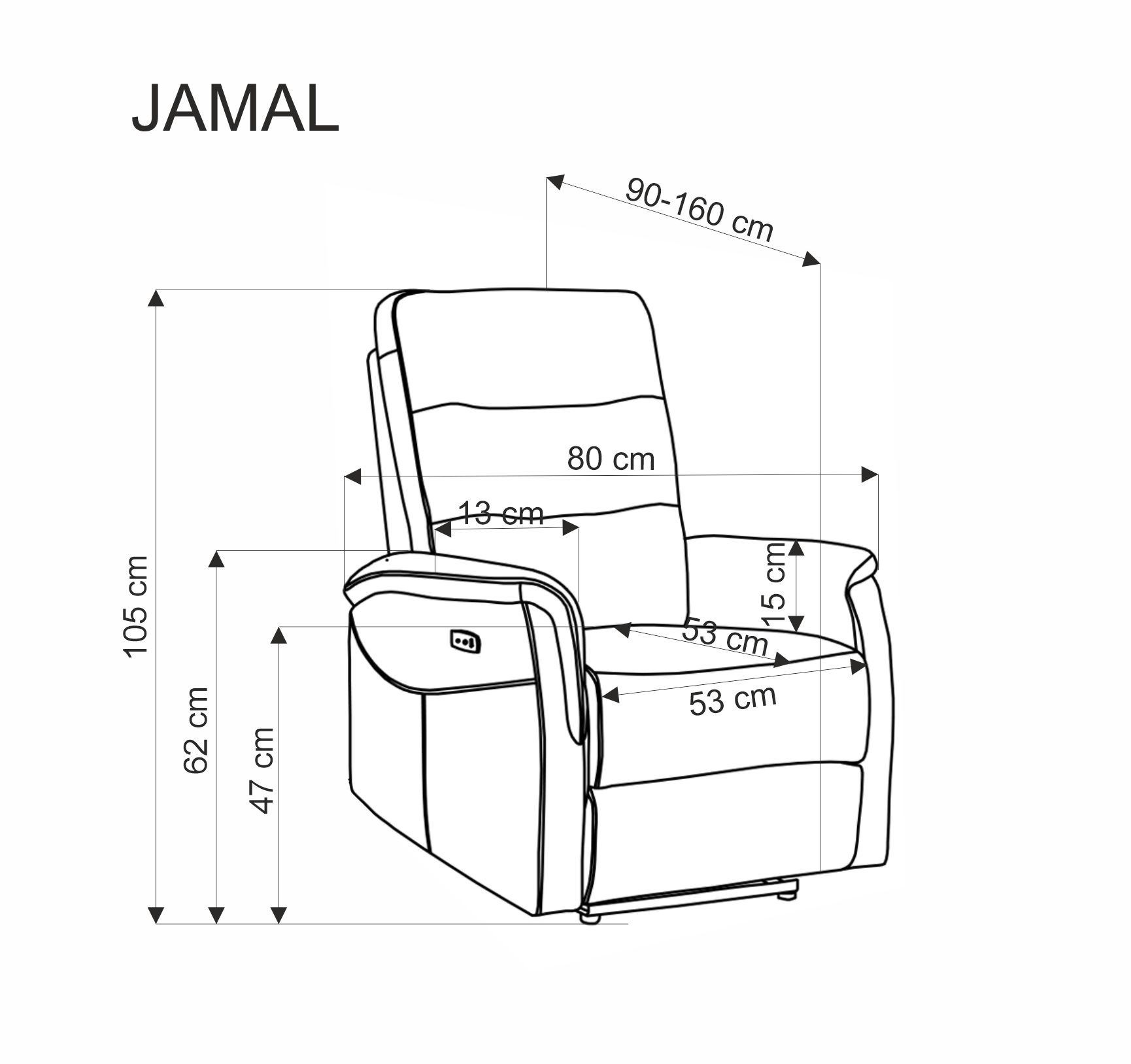 Relaxační křeslo JAMAL Halmar (foto 18)