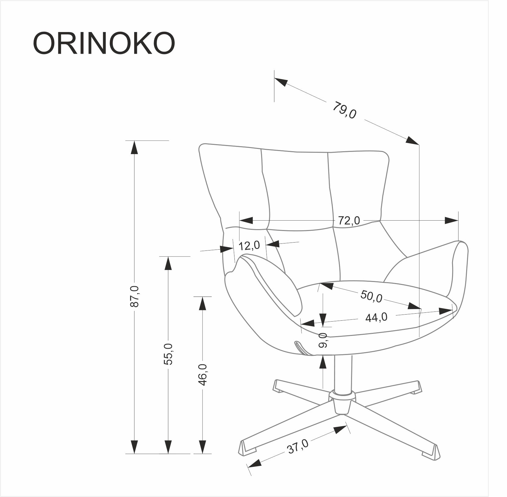 Relaxační křeslo ORINOKO Halmar (foto 16)