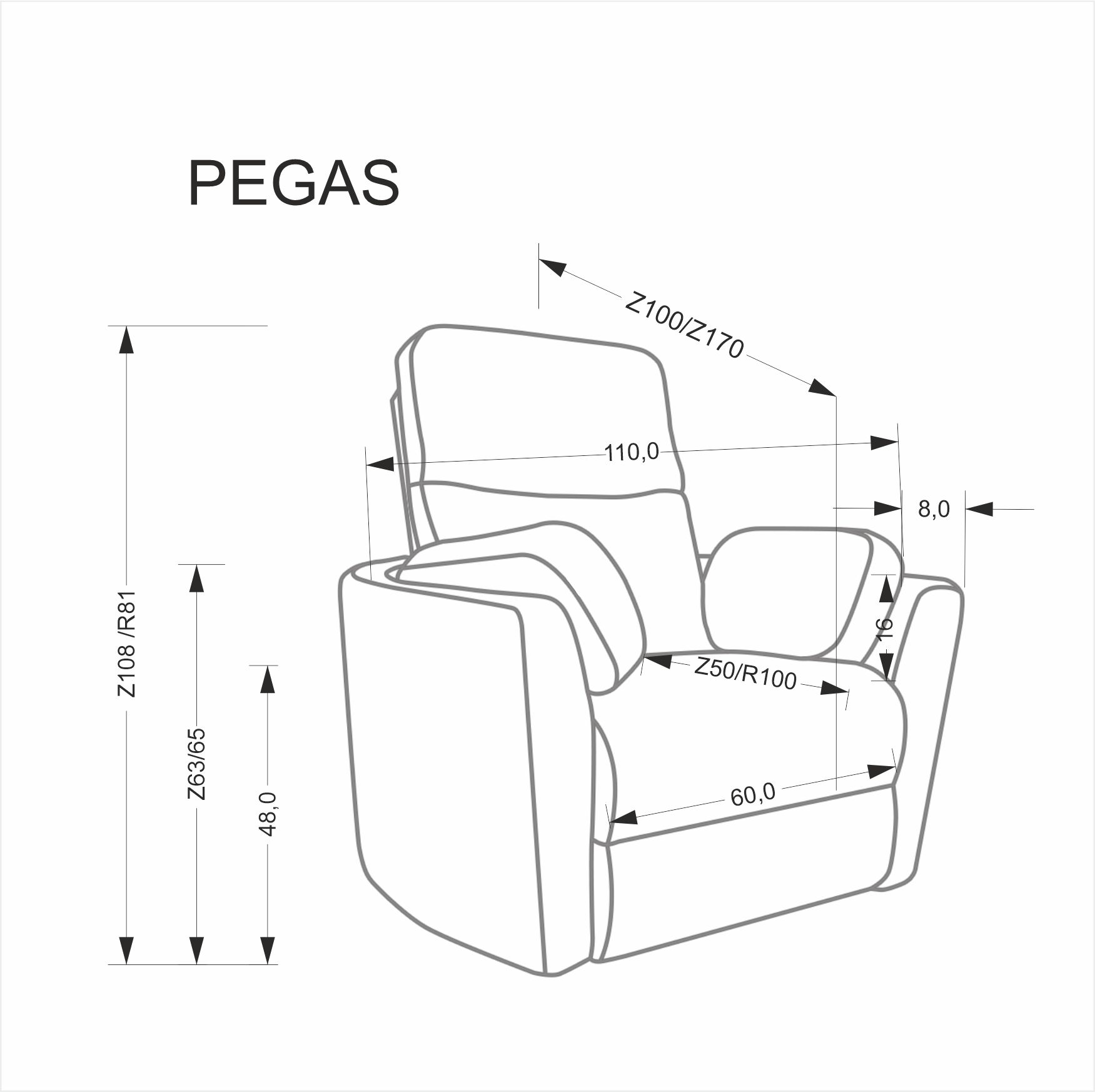 Relaxační křeslo PEGAS Halmar (foto 7)