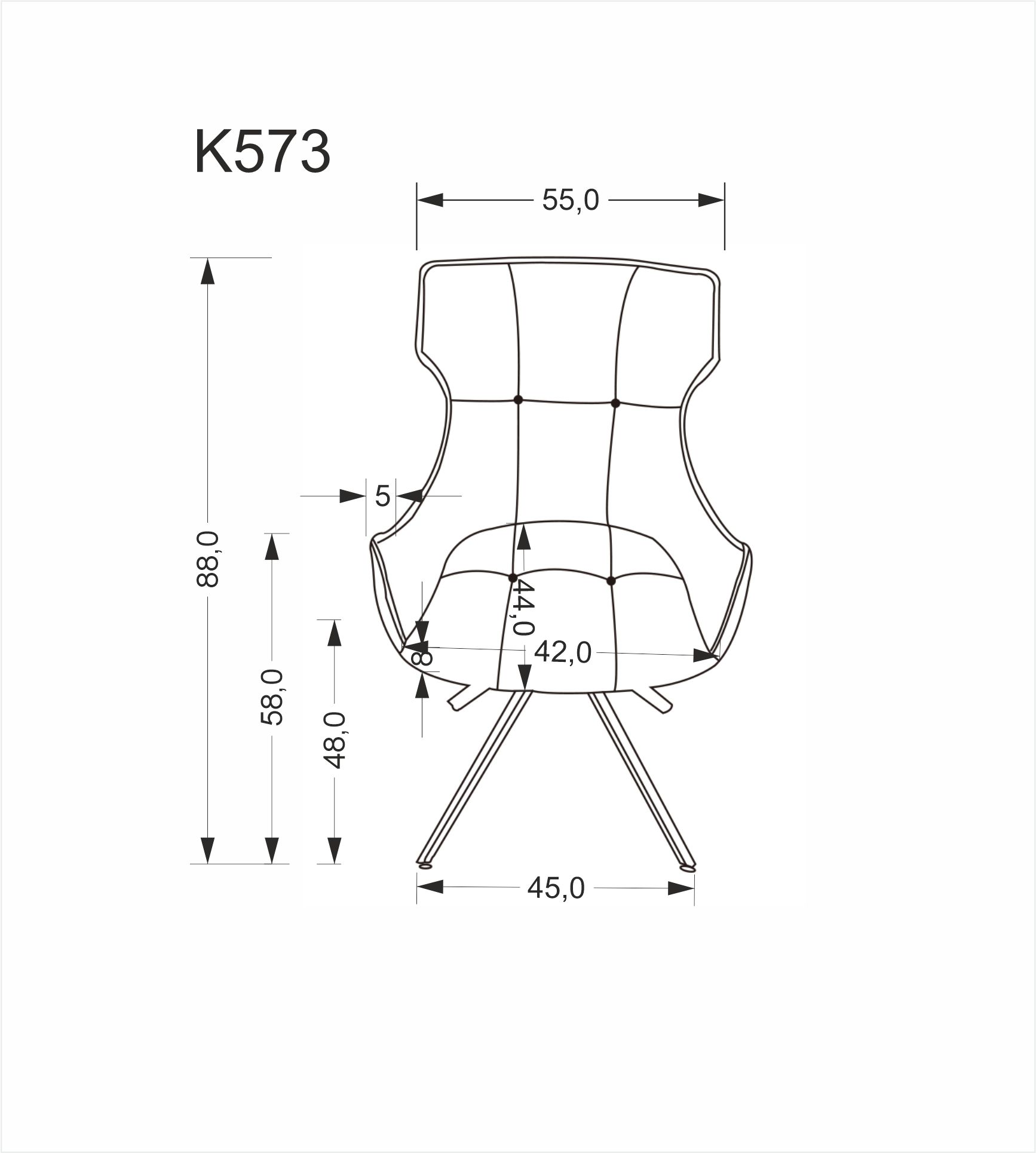 Jídelní židle K573 Halmar (foto 14)