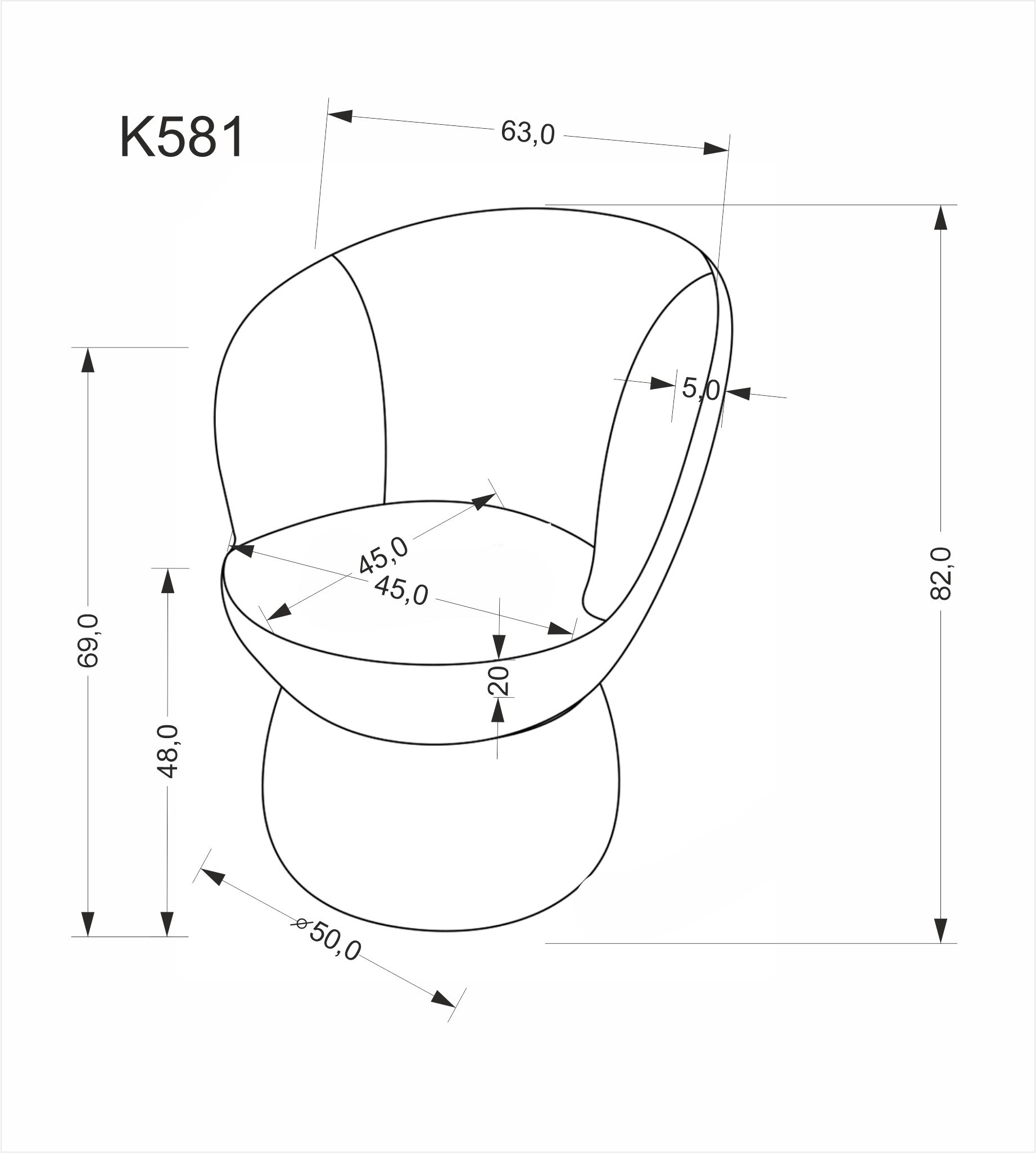 Jídelní židle K581 Halmar (foto 16)