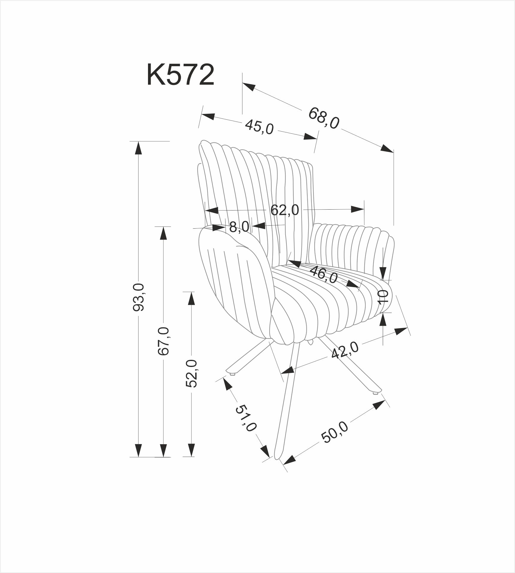 Jídelní židle K572 Halmar (foto 21)