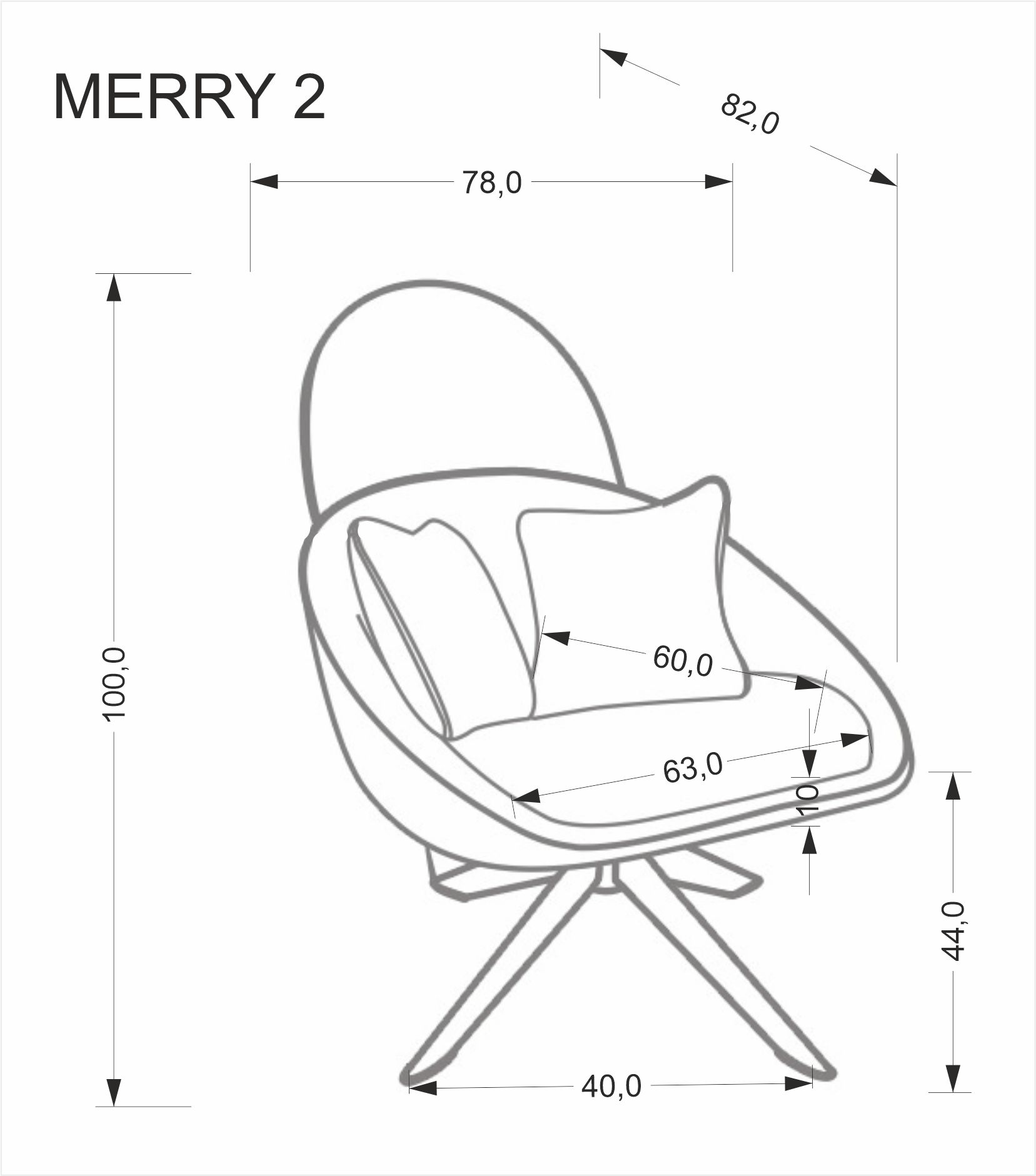 Relaxační křeslo MERRY Halmar (foto 17)