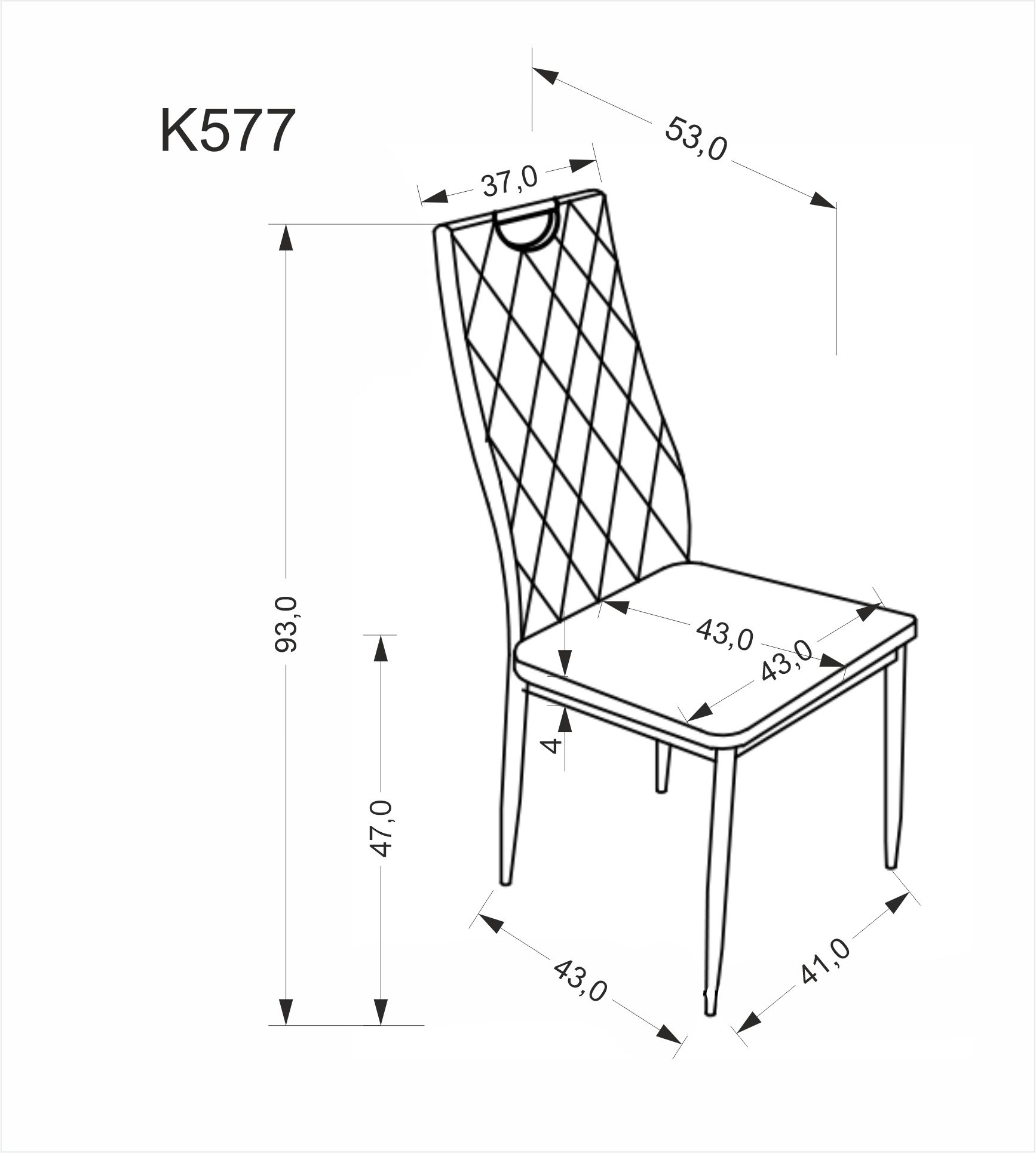 Jídelní židle K577 Halmar (foto 18)