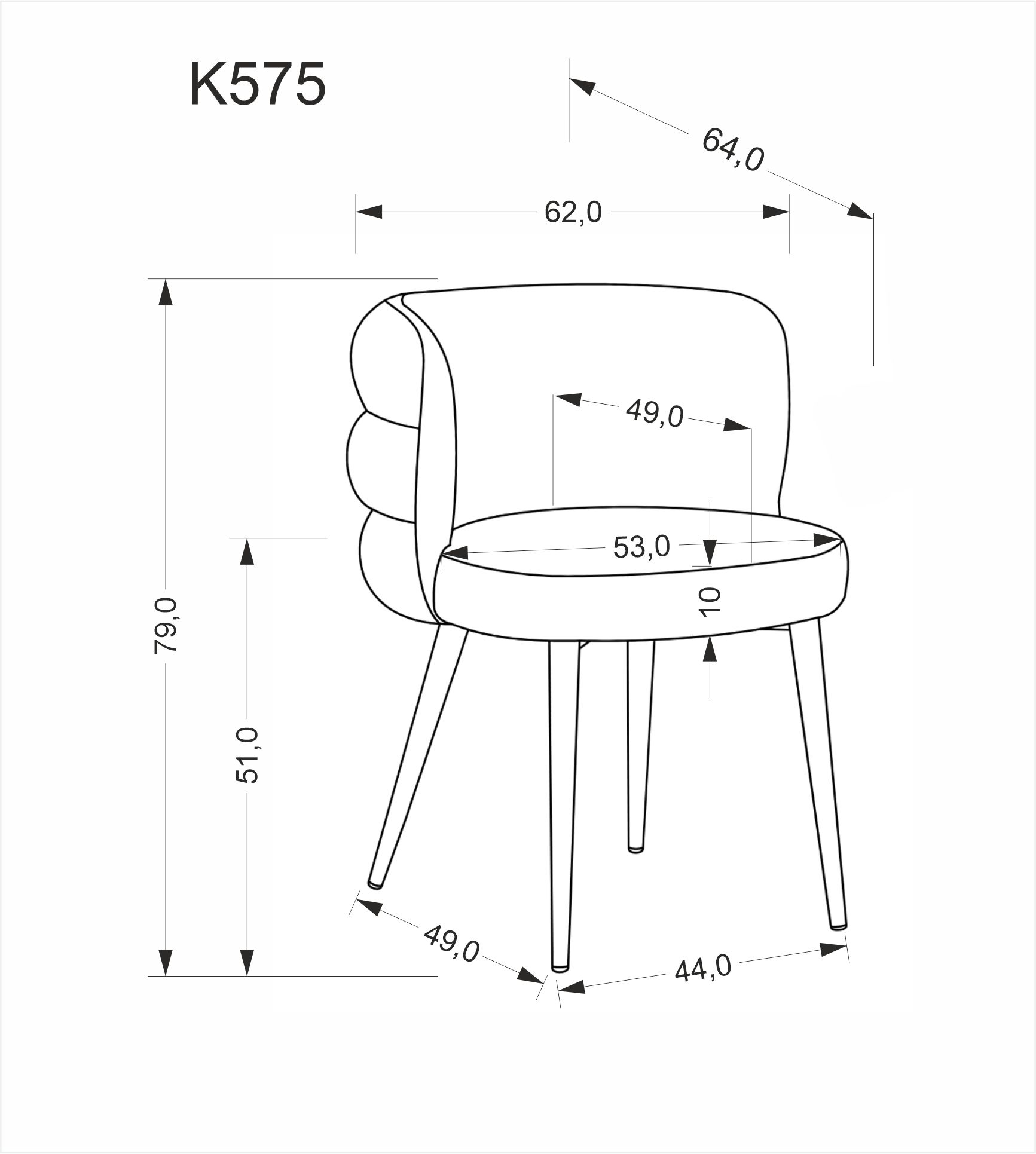 Jídelní židle K575 Halmar (foto 21)