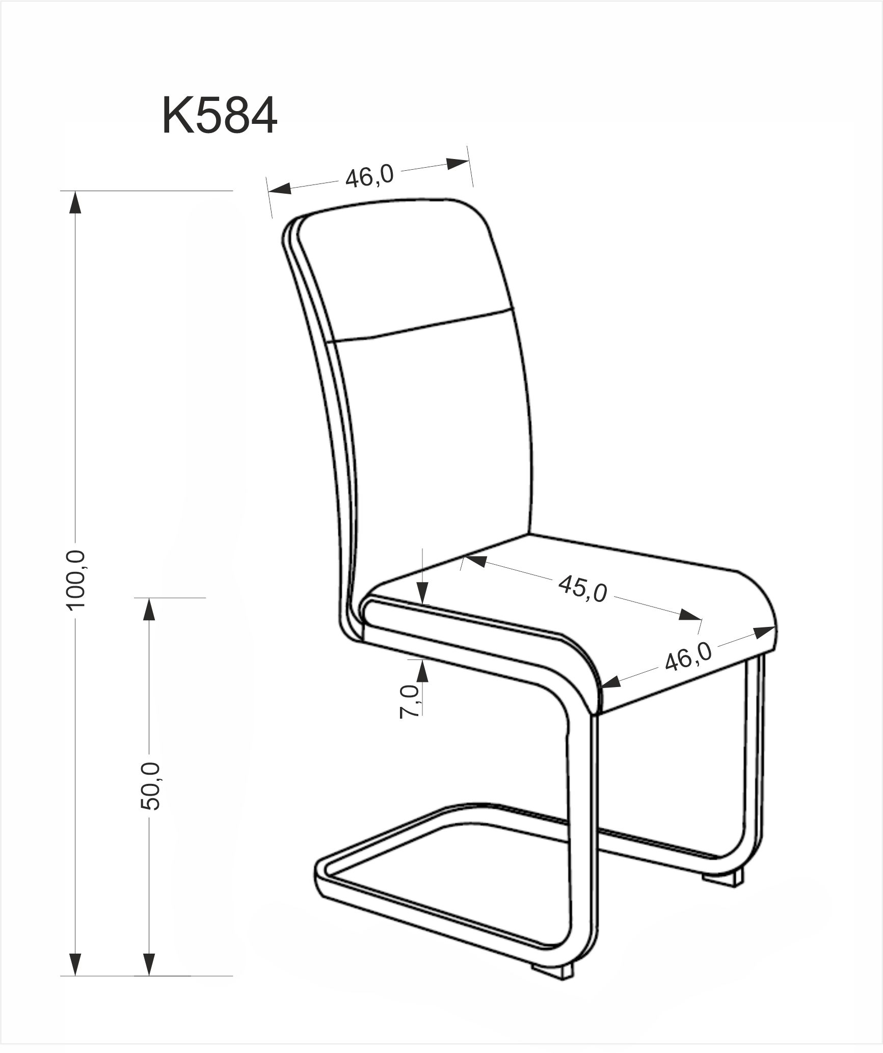 Jídelní židle K584 Halmar (foto 11)