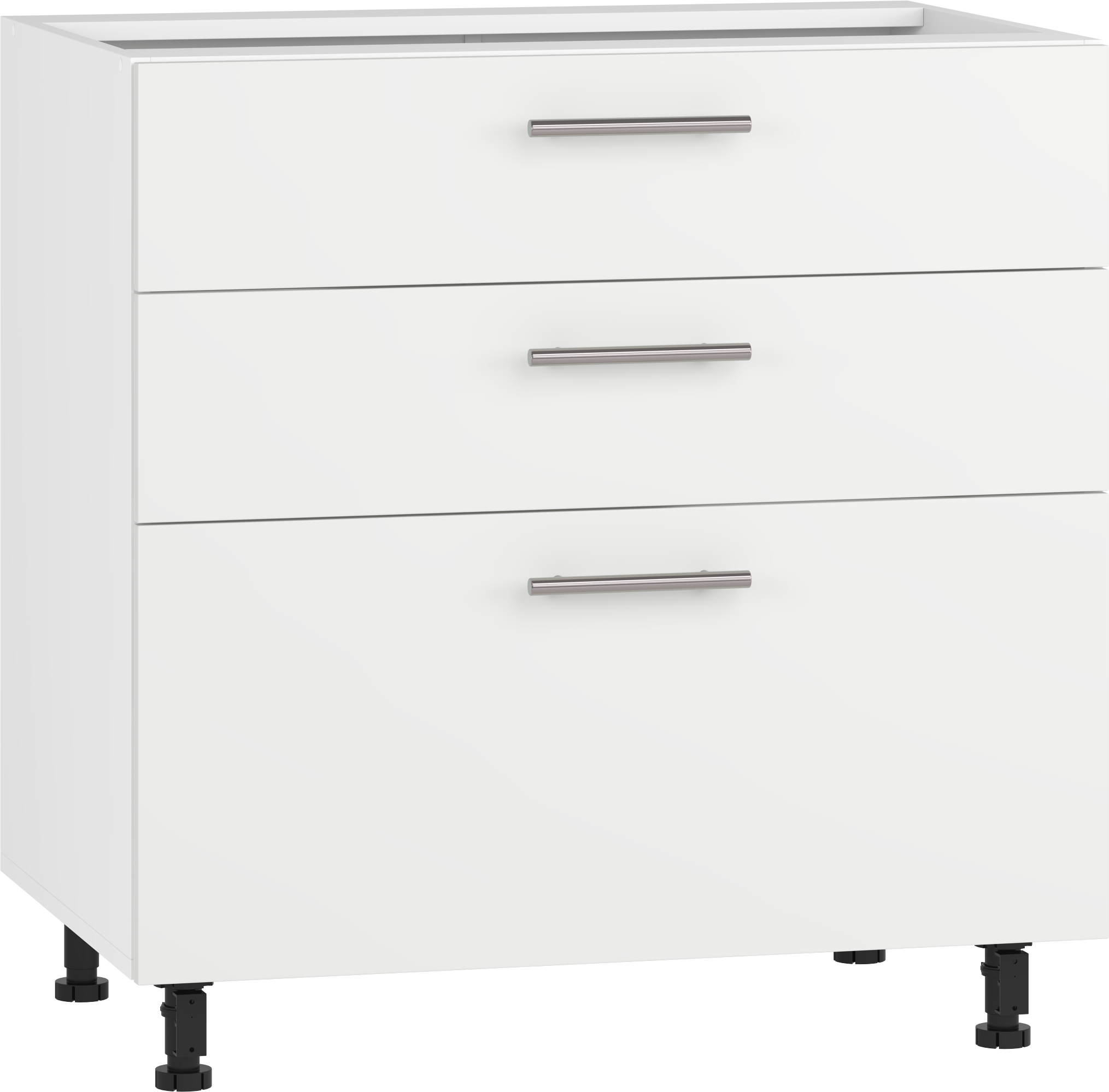 BELLA D3S-80/82 SZAFKA DOLNA Z SZUFLADAMI, MECH HETTICH FRONT: BIAŁY MAT