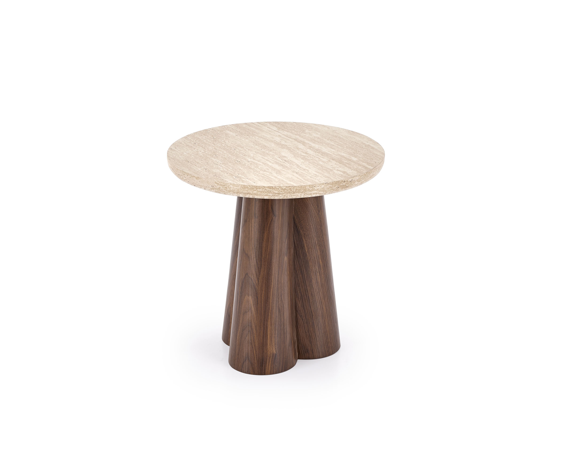 FRIDA S konferenčný stolík, travertín / orech