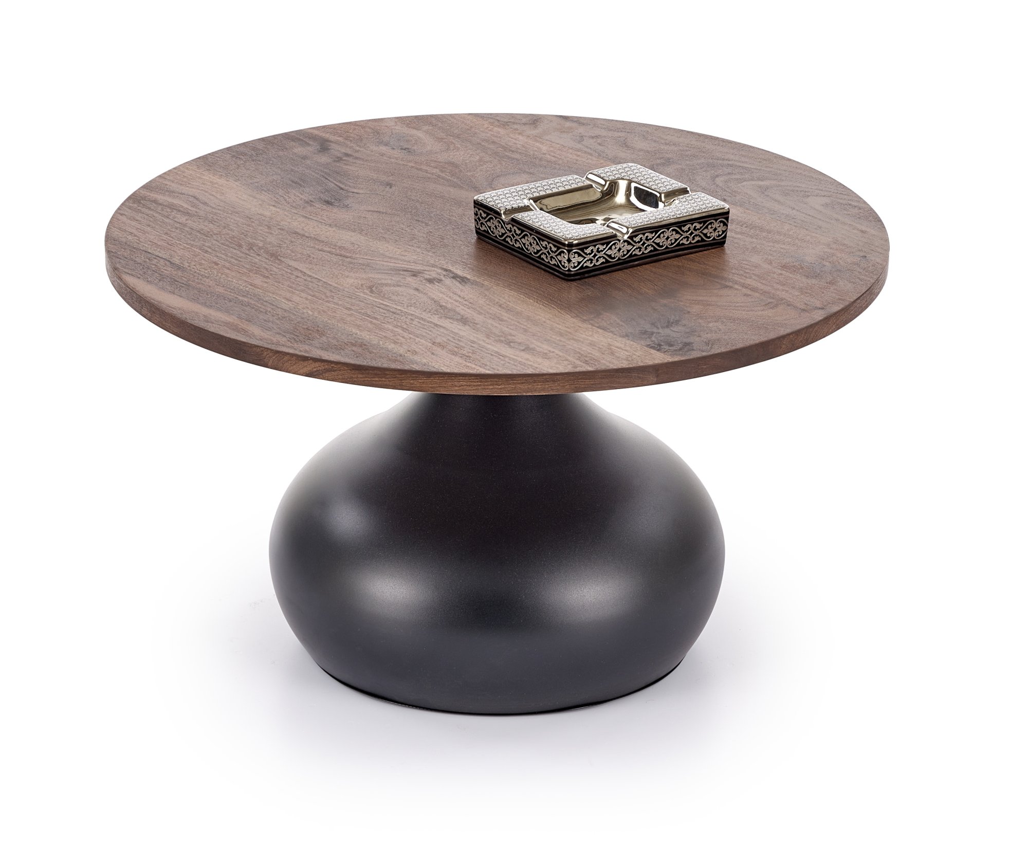 TIMOR konferenčný stolík, orech / čierna