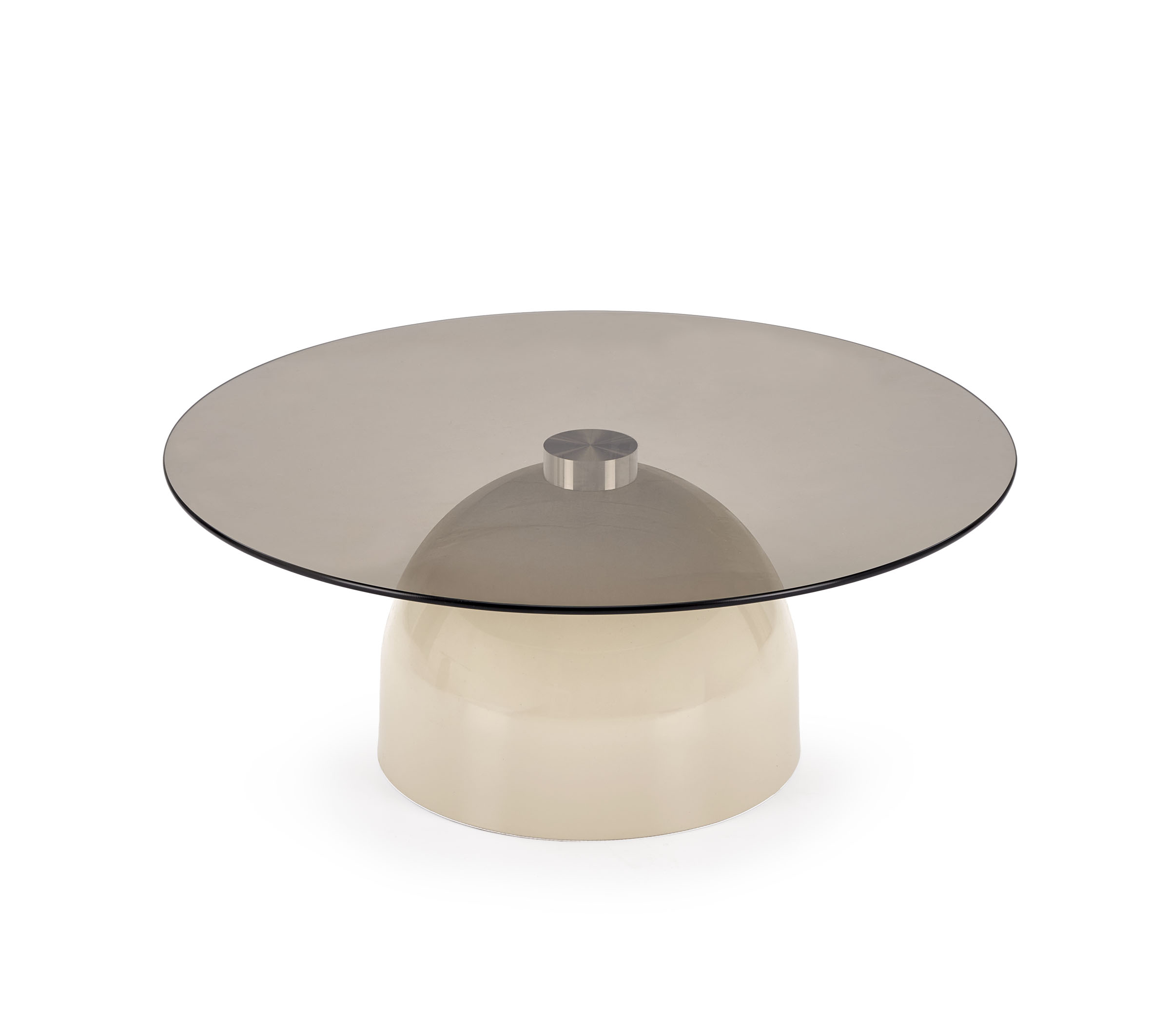 STARK konferenčný stolík, dymové sklo / kašmír