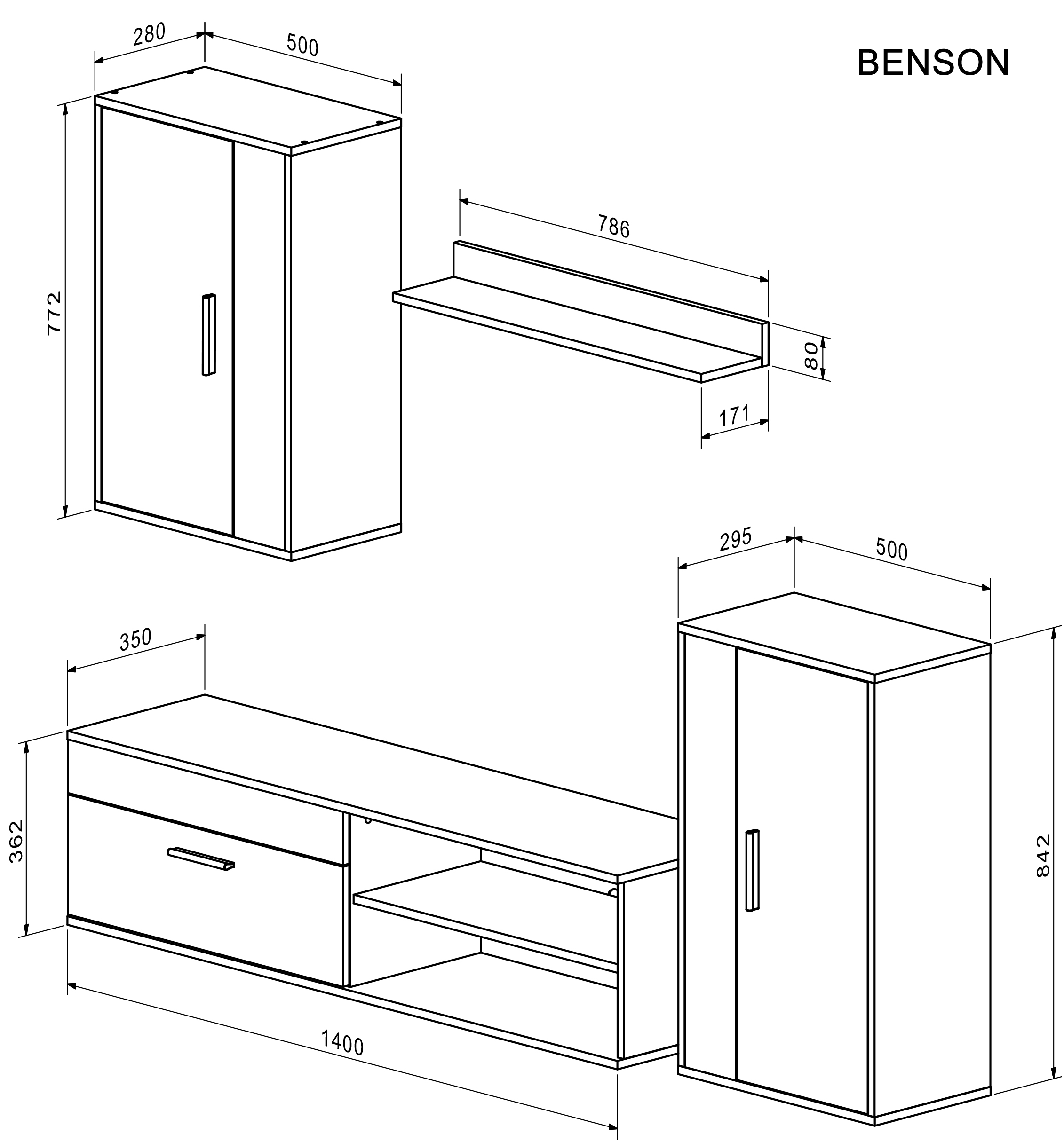 Set nábytku BENSON Halmar (foto 13)