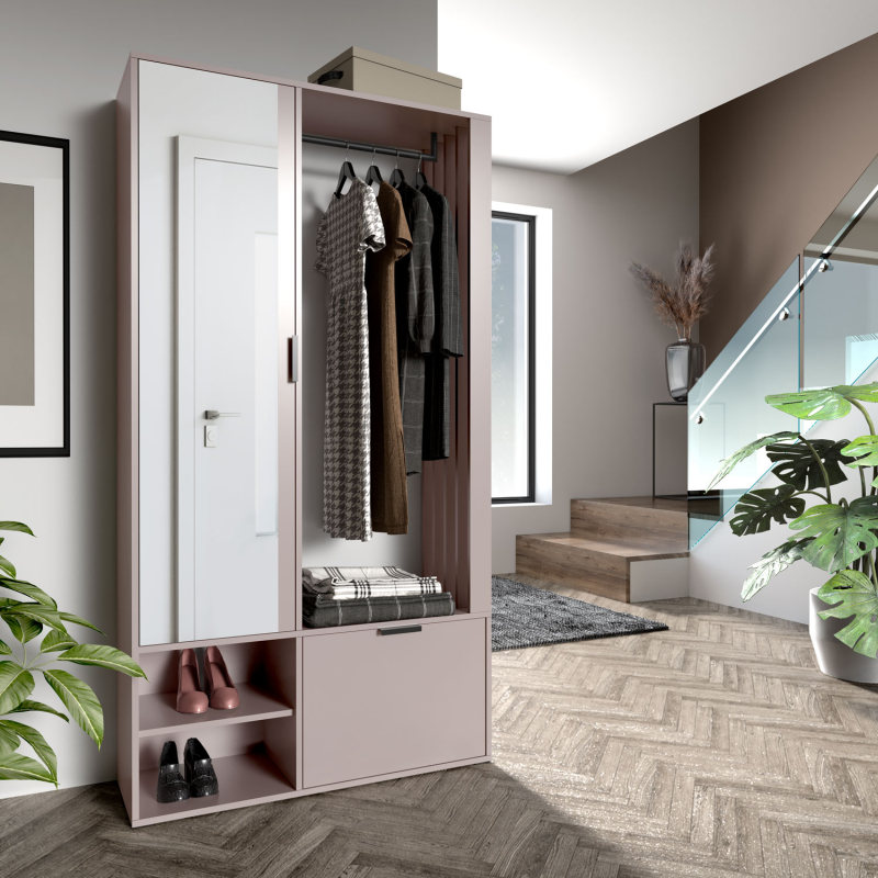 Šatní sestava MILO – Varianta cashmere Halmar