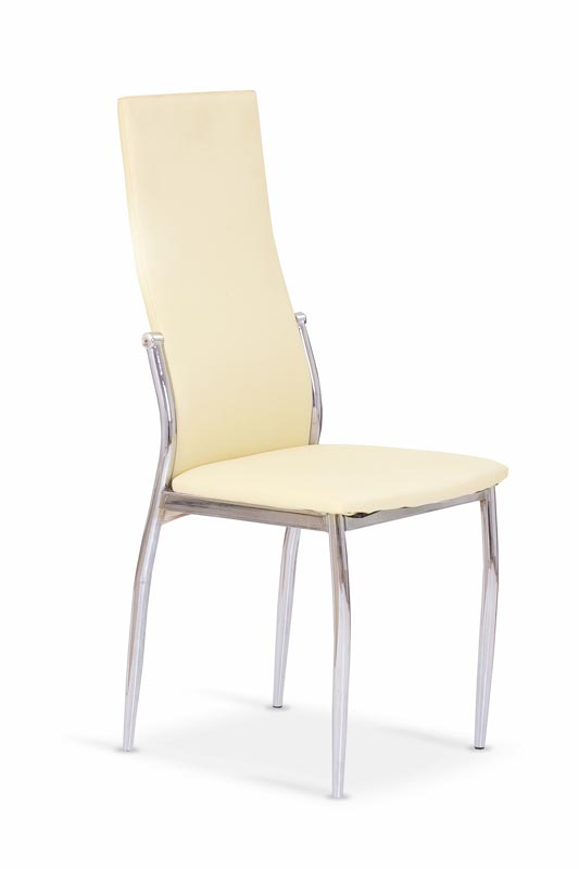 K3 stolička chróm/vanilková