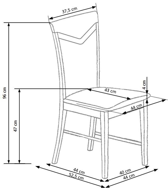 CITRONE stolička wenge / tap: VILA 2