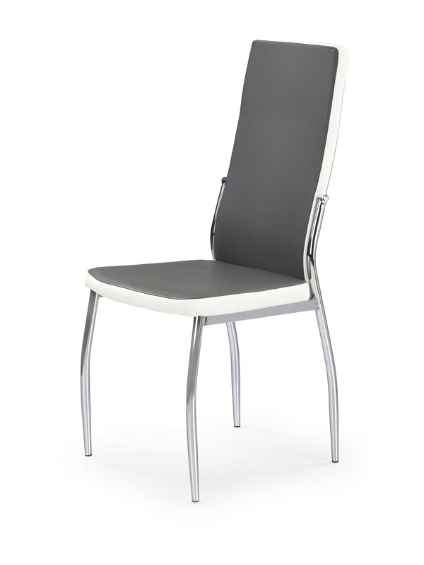 K210 stolička šedá / biela