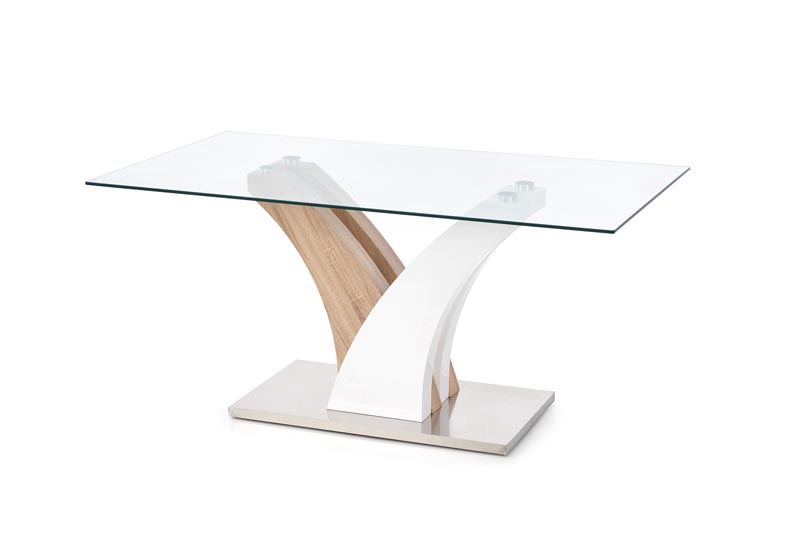 VILMER stôl dub sonoma / biely