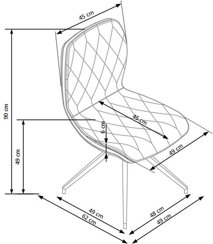 K237 stolička béžová
