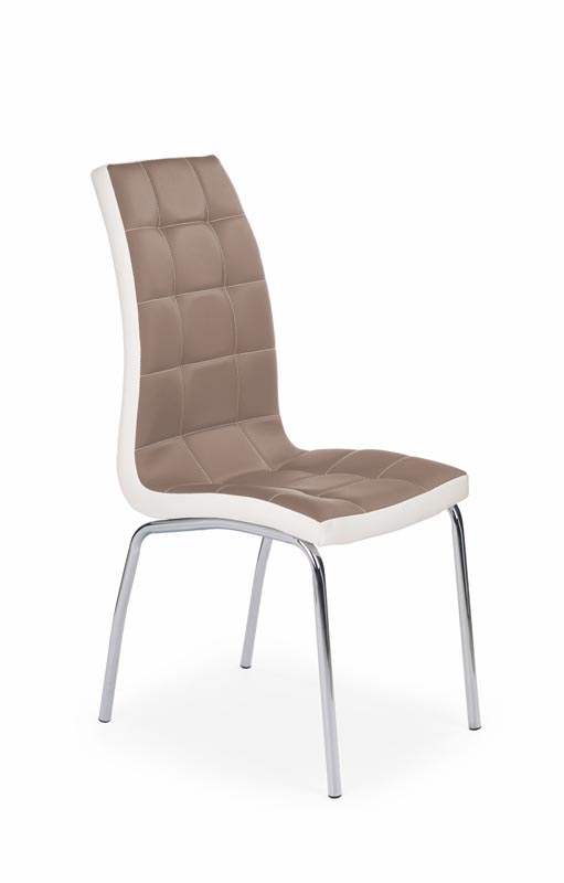 K186 jedálenská stolička cappucino/biela