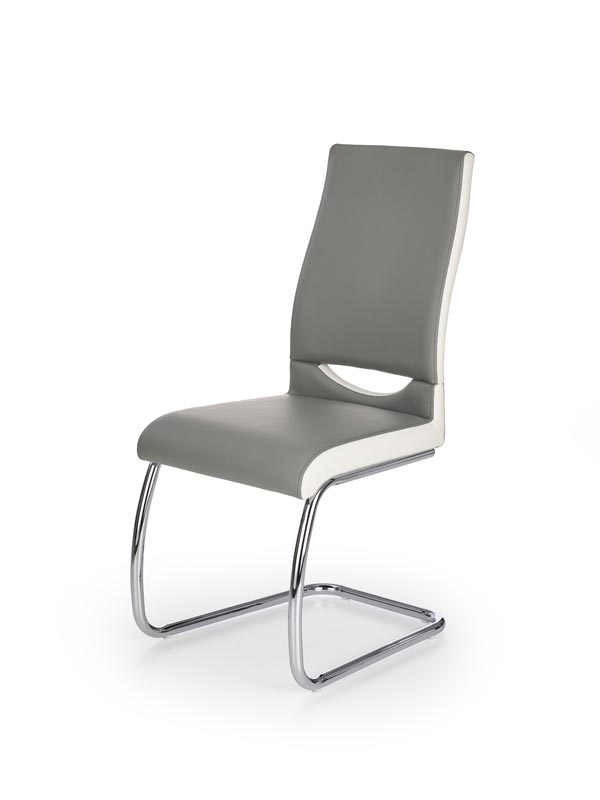 K259 jedálenská stolička, šedá / biela