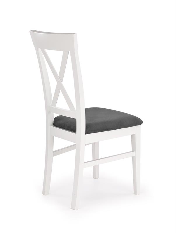 BERGAMO stolička bielo-granatowá