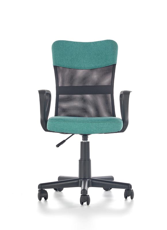 TIMMY kancelárska stolička, tyrkys / čierna