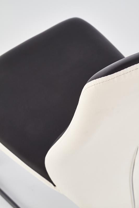 K300 jedálenská stolička, biela / čierna