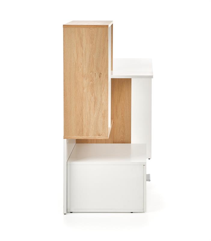 GROSSO PC stolík dub zlatý / biely