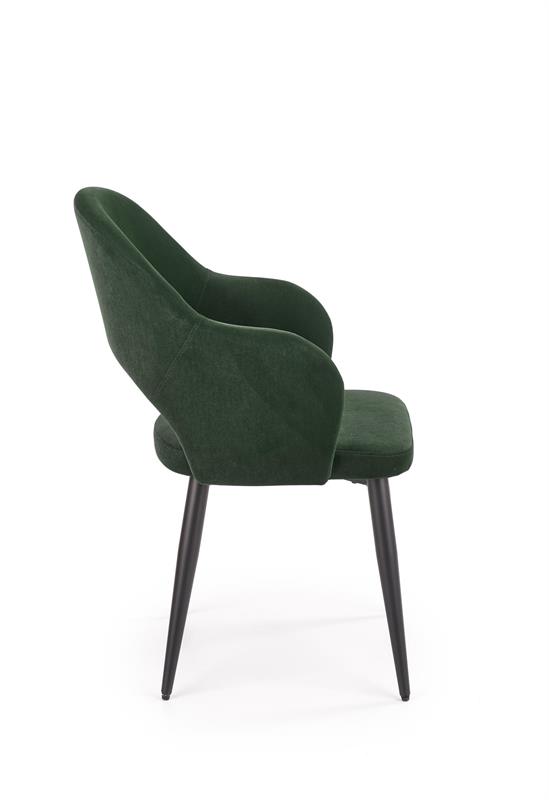 K364 jedálenská stolička tmavo zelená