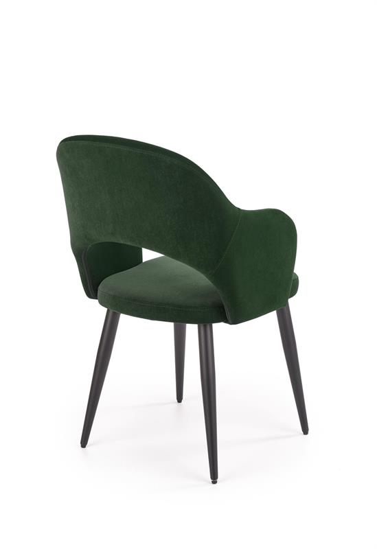 K364 jedálenská stolička tmavo zelená
