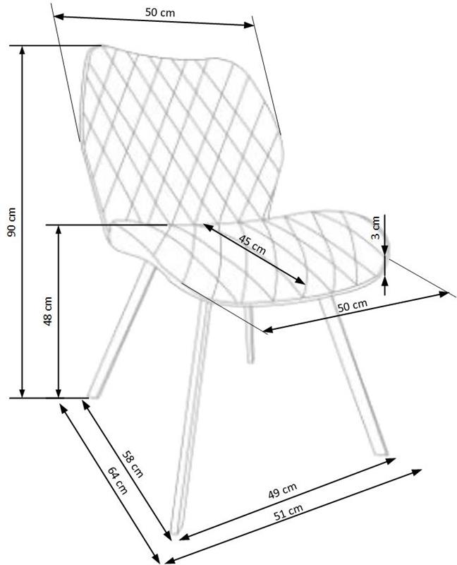 K360 jedálenská stolička béžová