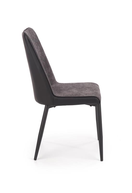 K368 jedálenská stolička šedá / čierna