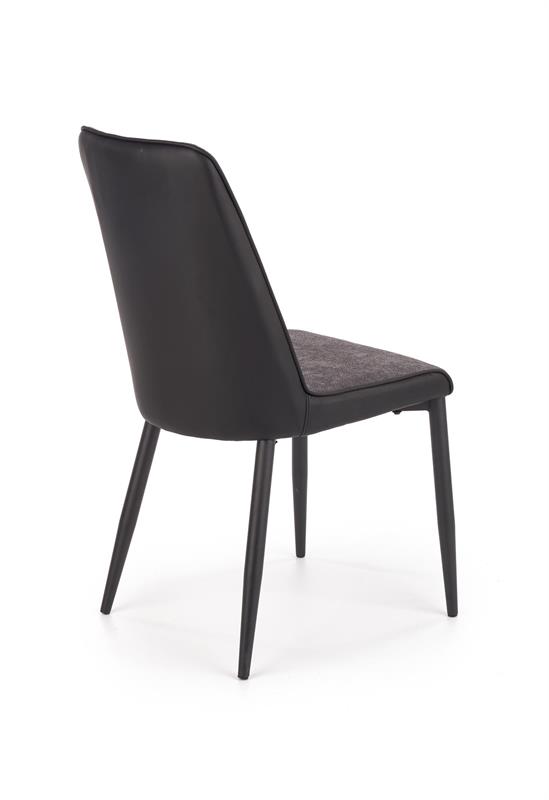 K368 jedálenská stolička šedá / čierna