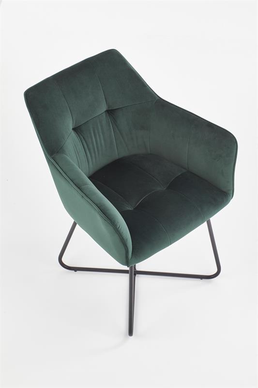 K377 jedálenská stolička tmavo zelená