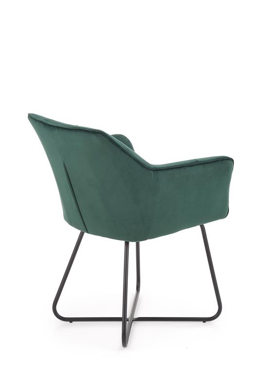 K377 jedálenská stolička tmavo zelená