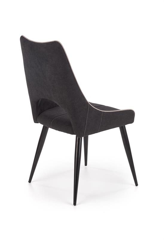 K369 jedálenská stolička tmavo šedá