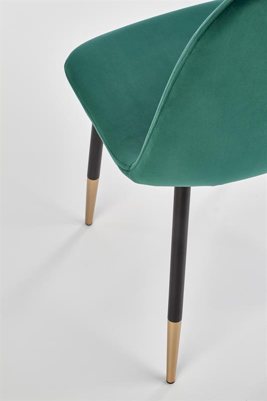 K379 stolička tmavo zelená