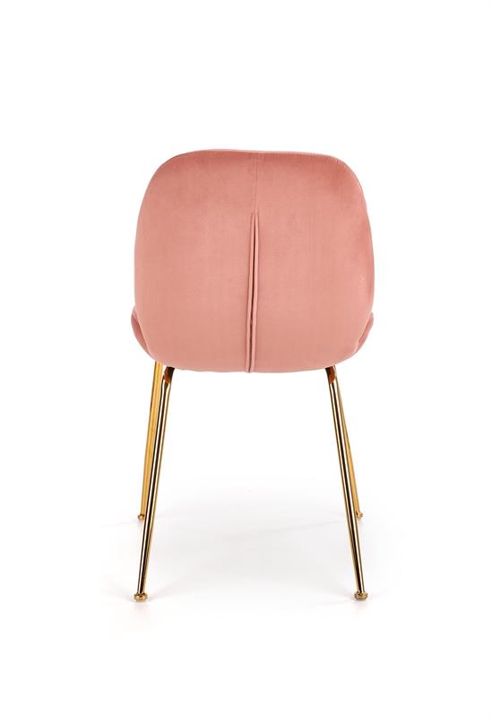 K381 jedálenská stolička ružová / zlatá