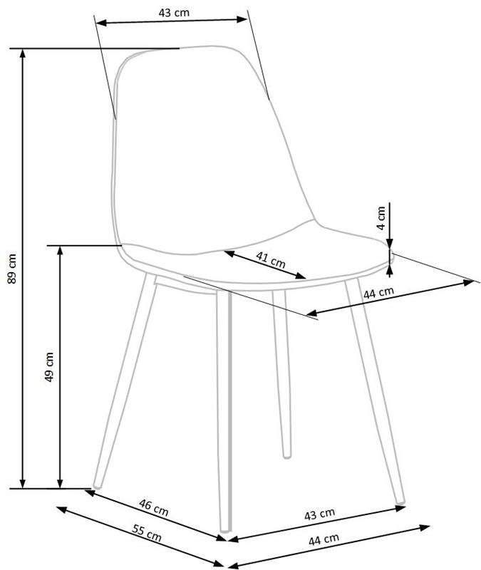 K387 stolička béžová