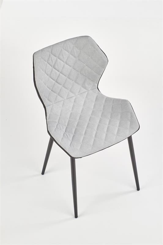 K389 jedálenská stolička čierna / šedá
