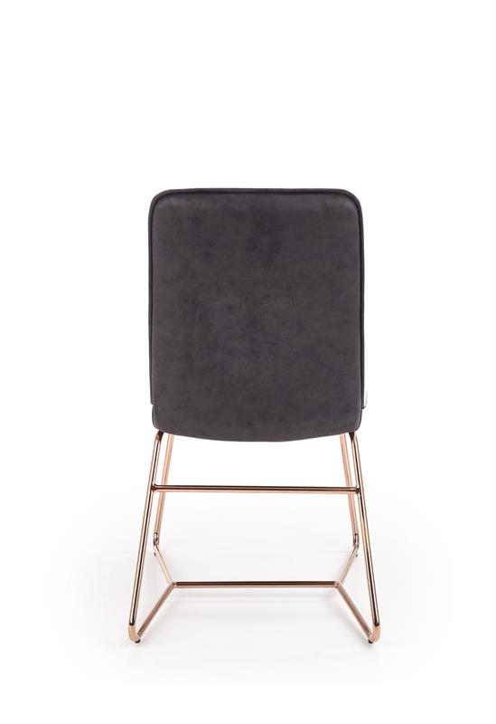 K390 jedálenská stolička krémová / tmavo šedá / zlatá