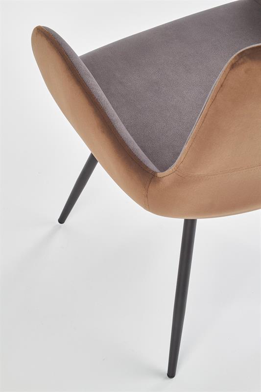 K392 jedálenská stolička šedá / hnedá