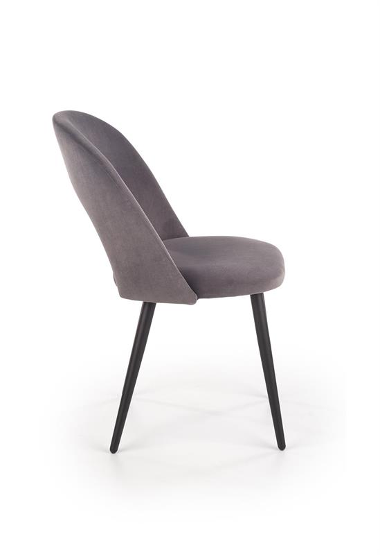 K384 jedálenská stolička šedá / čierna