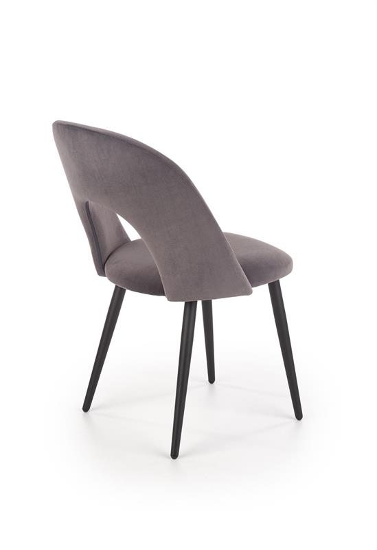 K384 jedálenská stolička šedá / čierna