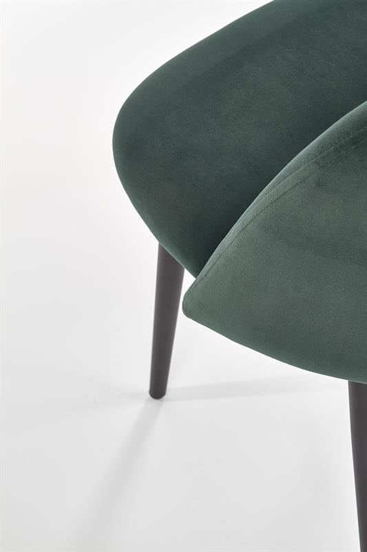 K384 jedálenská stolička tmavo zelená / čierna