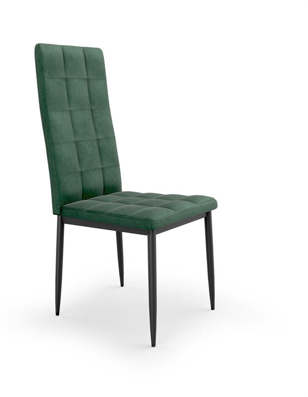 K415 stolička tmavo zelená velvet