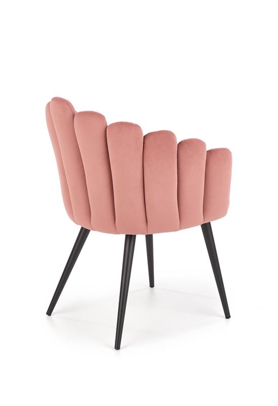 K410 stolička ružová velvet