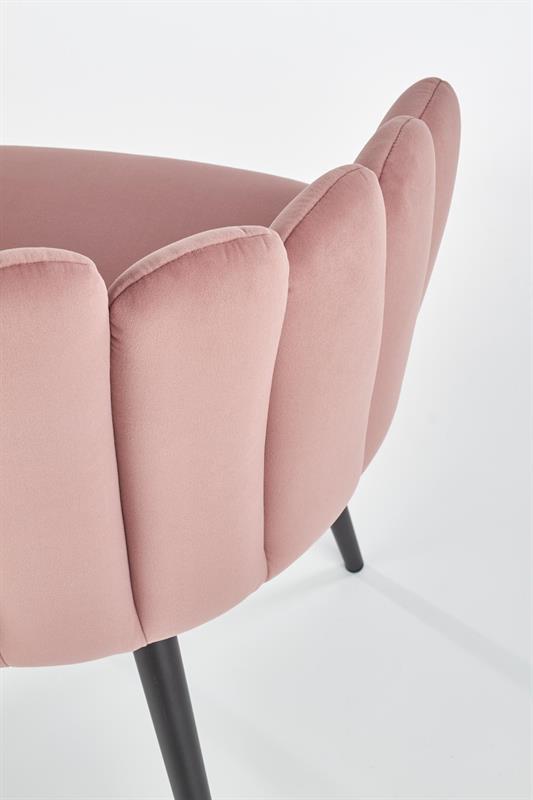 K410 stolička ružová velvet